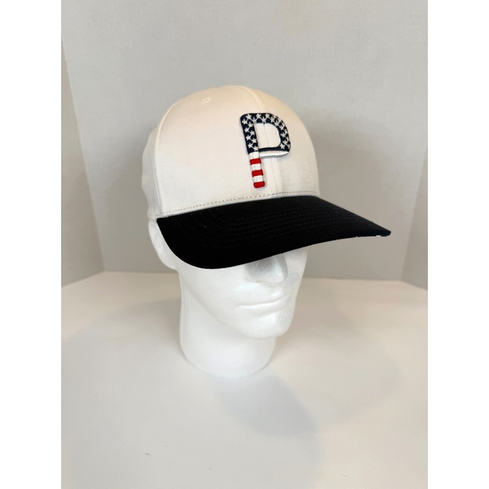 Puma Golf Hat Stars Stripes &‎ Golf Limited Edition Snap Back Hat Red/White/Blue